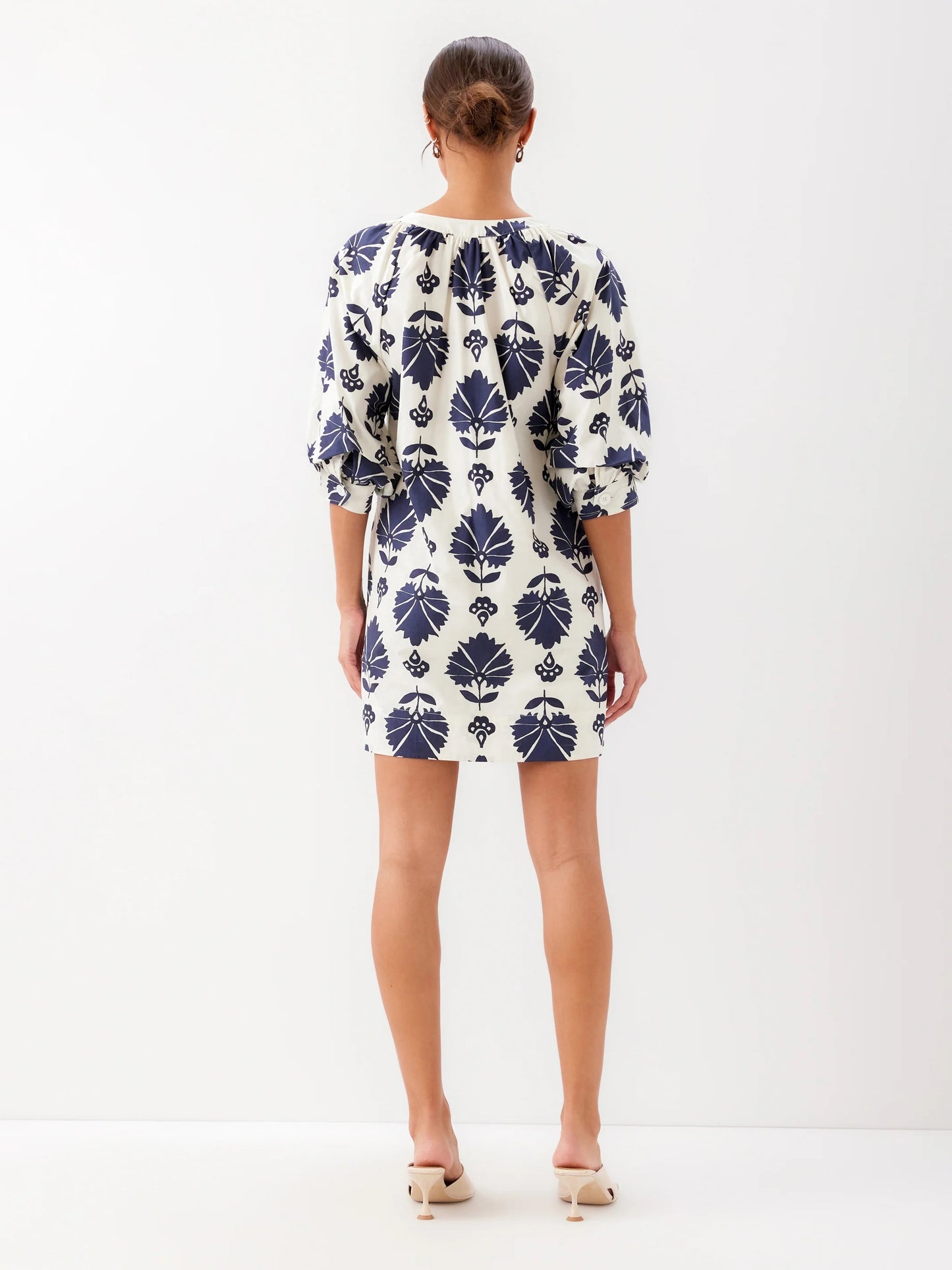 FT Brianne Lantern Sleeve Dress PRINT