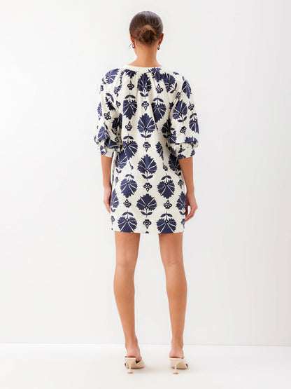 FT Brianne Lantern Sleeve Dress PRINT
