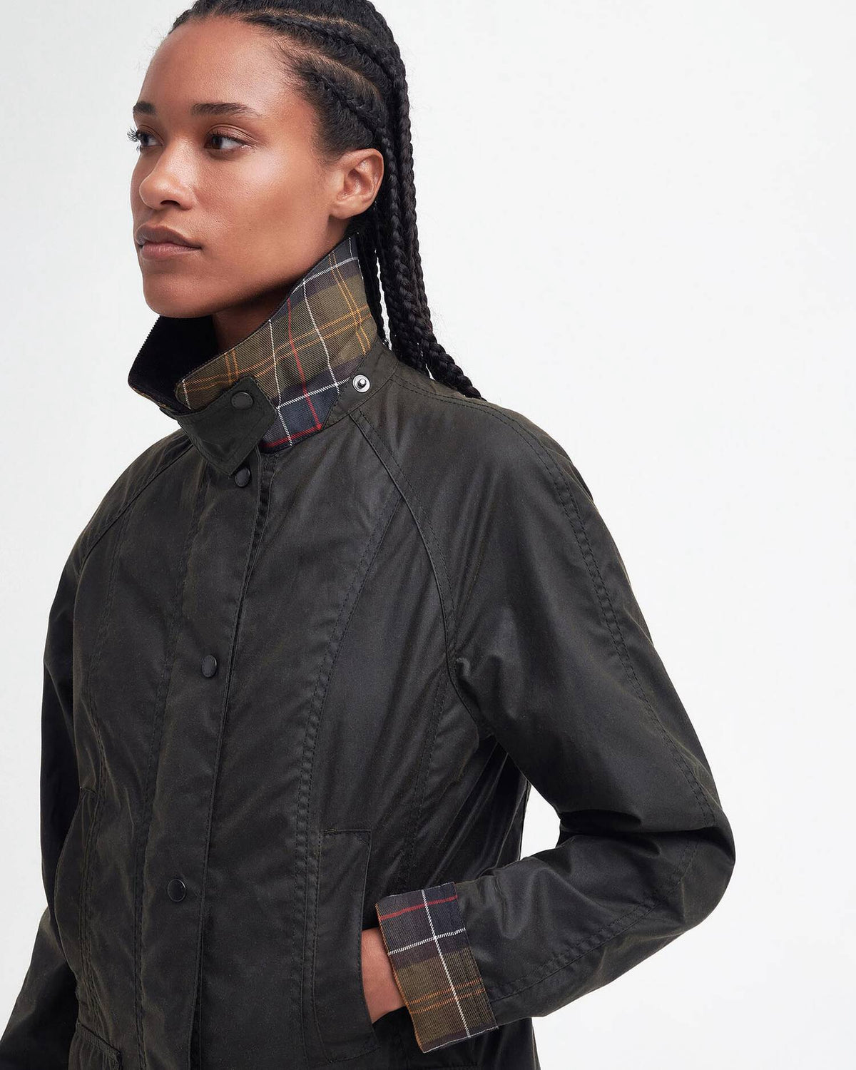 Barbour Classic Beadnell Waxed Jacket - OLIVE