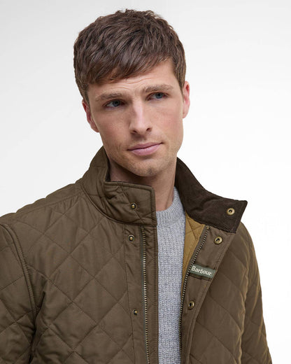 Barbour Shoveler Quilted Jacket - DARK OLIVE
