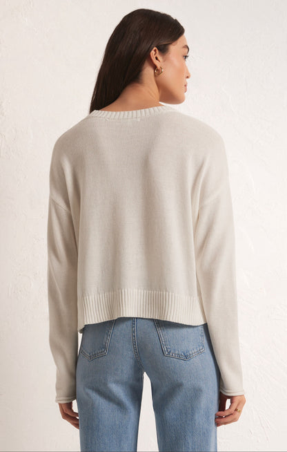 Z Supply Sienna Vacay Sweater - WHITE
