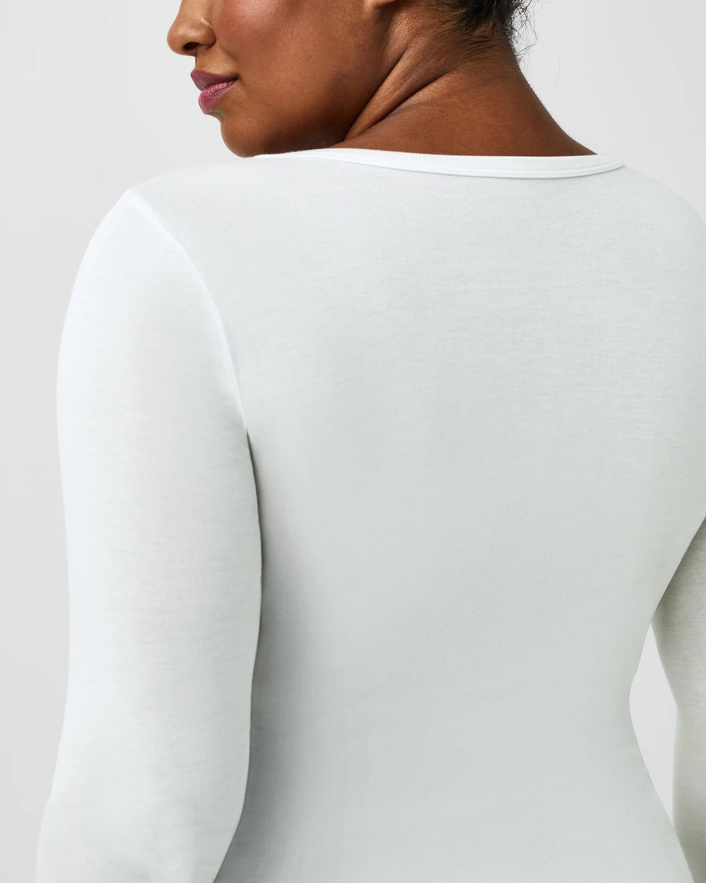 SPANX Better Base Long Sleeve Crew POWDER