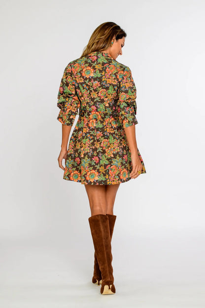 Elizabeth James Cameron Dress - WALLFLOWER BROWN