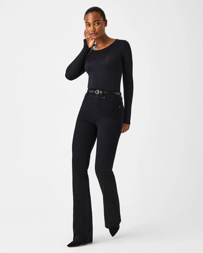 SPANX Better Base Long Sleeve Crew VERY BLACK