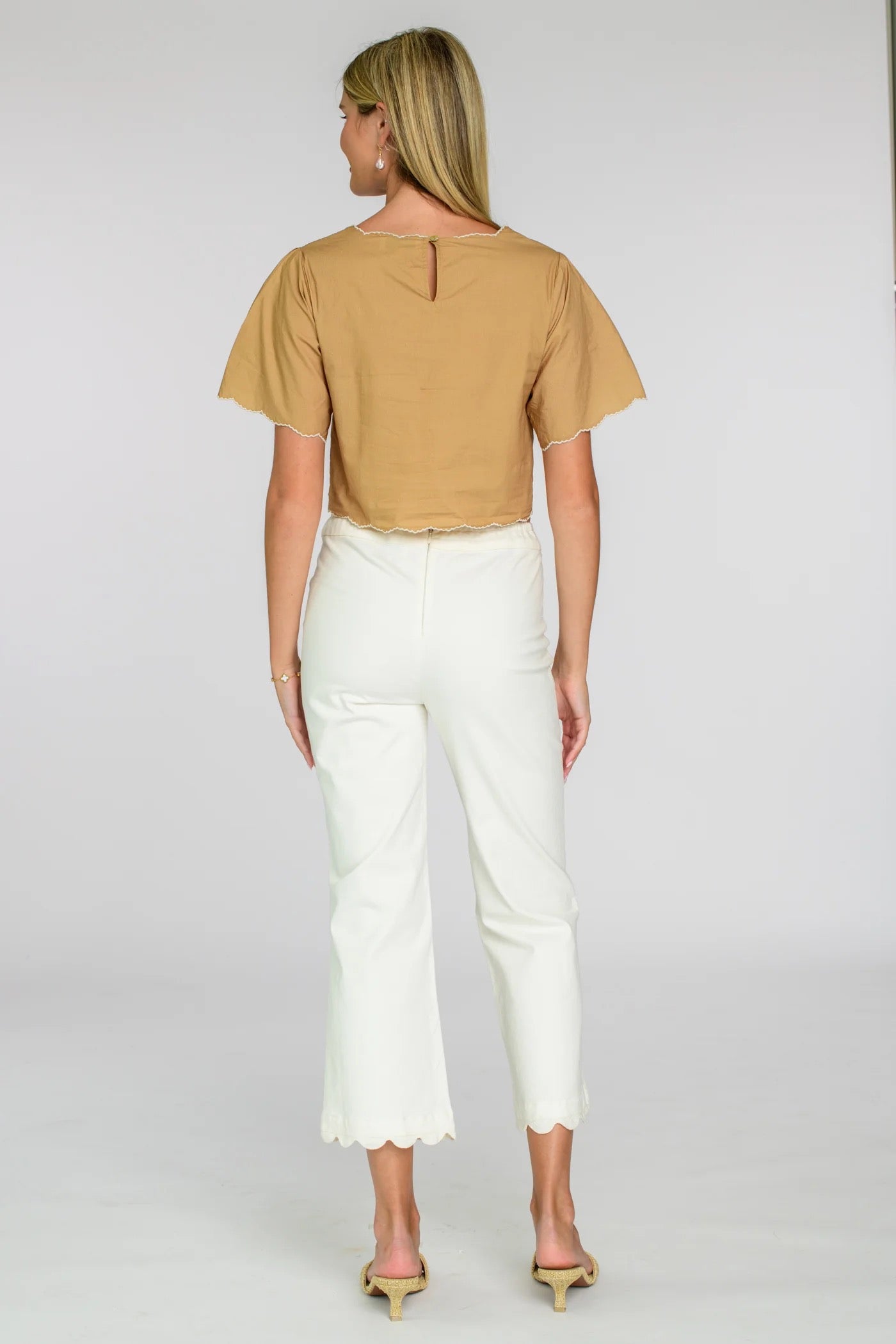 Elizabeth James Paloma Top - POPPY PATCH ICED COFFEE