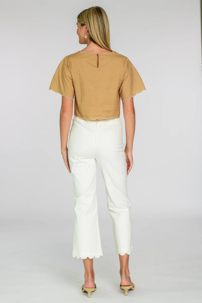 Elizabeth James Paloma Top - POPPY PATCH ICED COFFEE