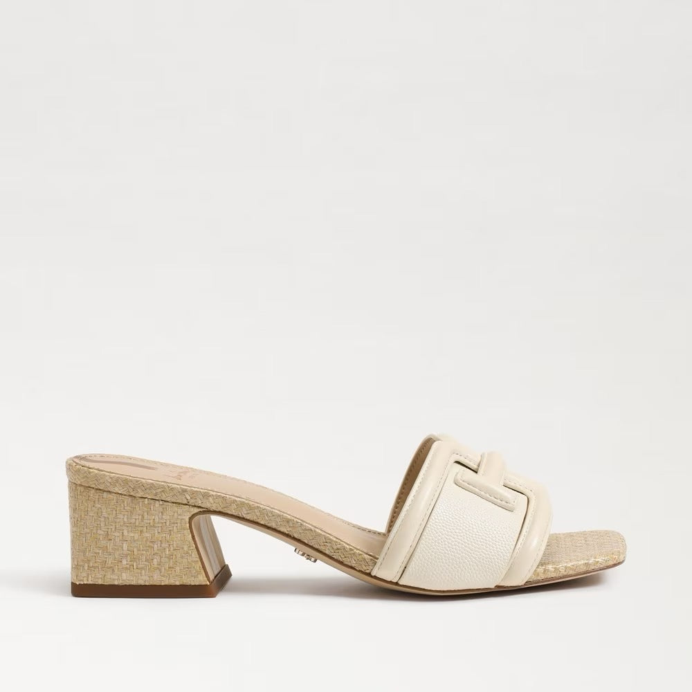 Sam Edelman Waylon Block Heel Slide - MODERN IVORY