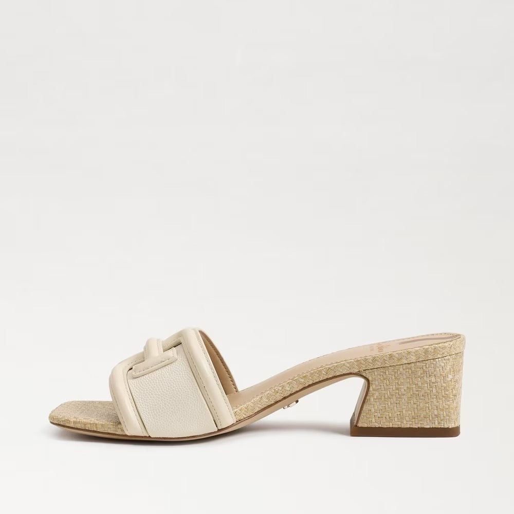 Sam Edelman Waylon Block Heel Slide - MODERN IVORY