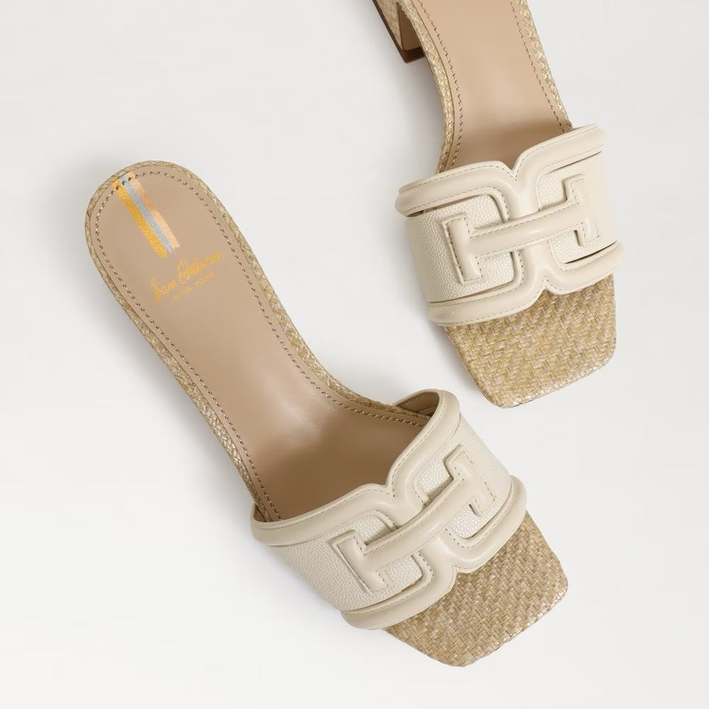 Sam Edelman Waylon Block Heel Slide - MODERN IVORY