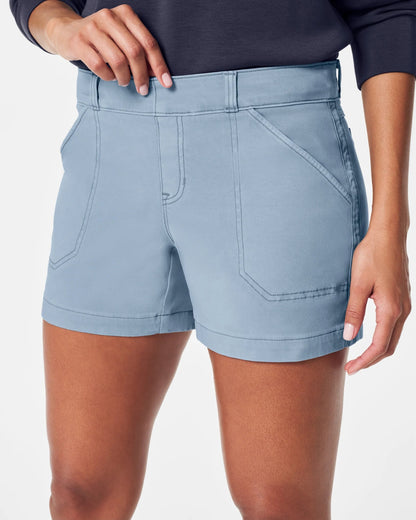 SPANX 4" Twill Short MOUNTAIN BLUE