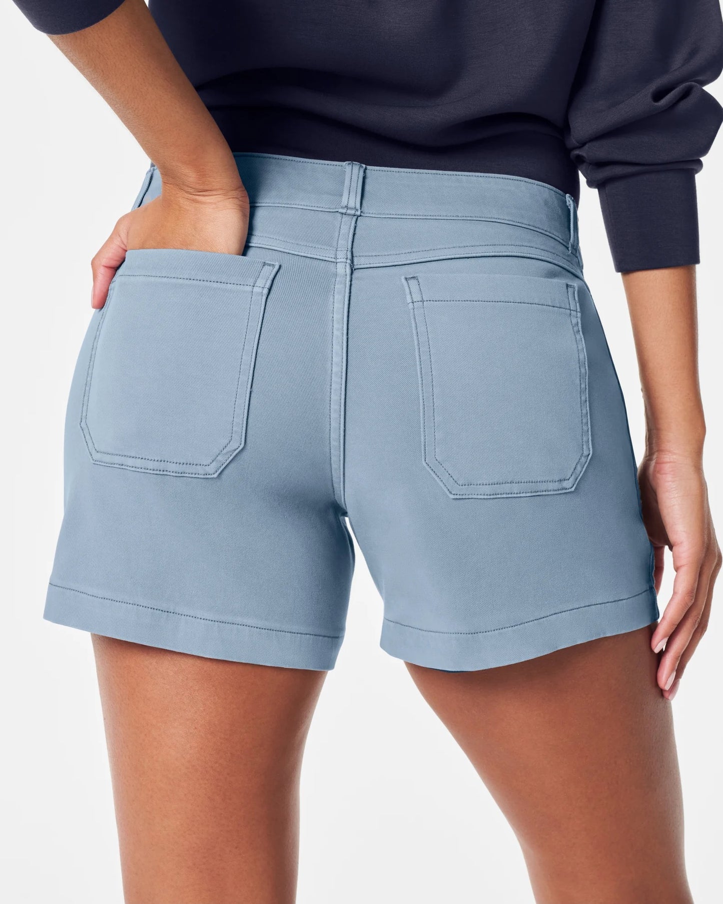 SPANX 4" Twill Short MOUNTAIN BLUE