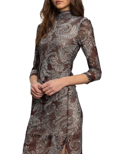 Sanctuary Night Out Mock Dress - MINERAL PAISLEY