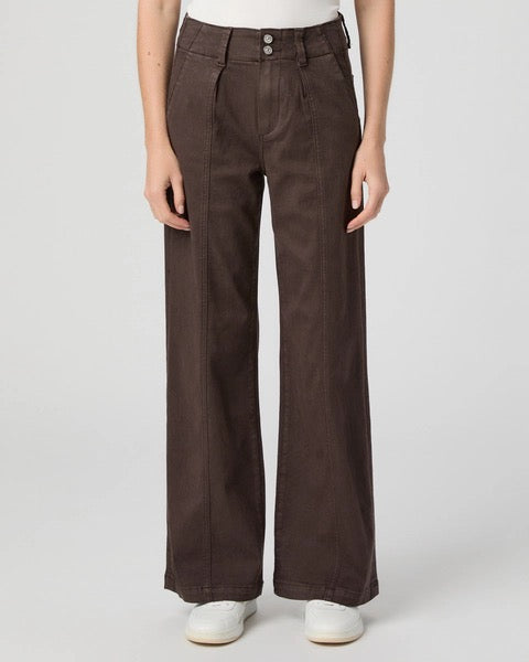 Paige Brooklyn 31" Wide Leg Jean - RICH CHOCOLATE
