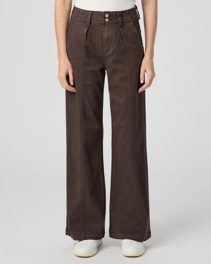 Paige Brooklyn 31" Wide Leg Jean - RICH CHOCOLATE