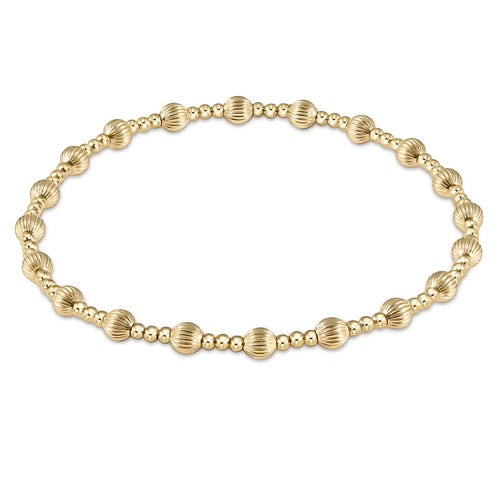 enewton dignity sincerity pattern 4mm bead bracelet - GOLD