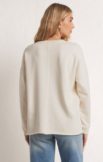 Z Supply Hermosa Sweatshirt - SANDSTONE