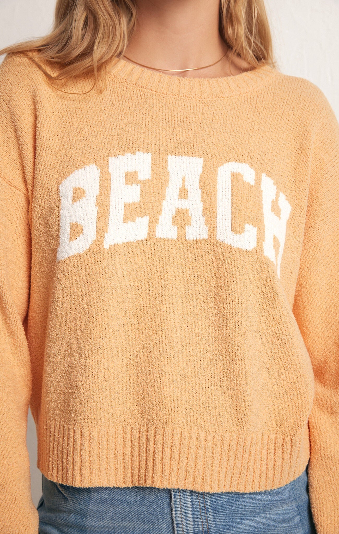 Z Supply Beach Sweater - ORANGE CREAM