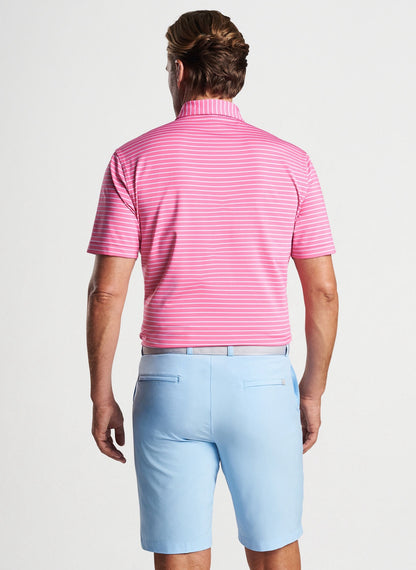 Peter Millar Drum Performance Jersey Polo - PINK RUBY