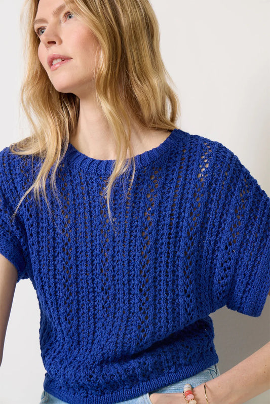 Z Supply Ballast Crochet Top - NAUTICAL