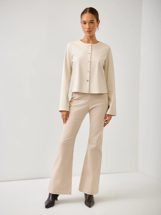 Fifteen Twenty Kara Corduroy Bootcut Pants - BONE