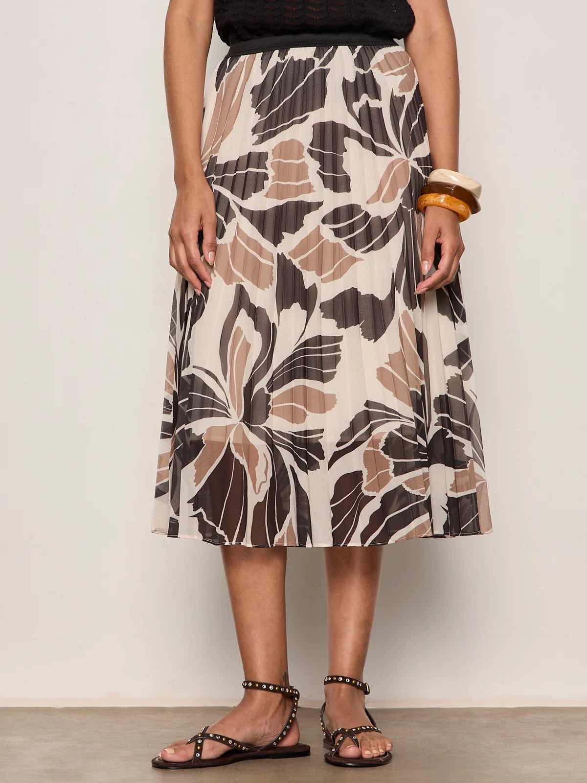 Sanctuary Nostalgia Pleated Midi Skirt - LOTUS