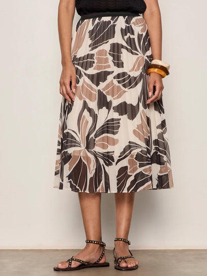 Sanctuary Nostalgia Pleated Midi Skirt - LOTUS