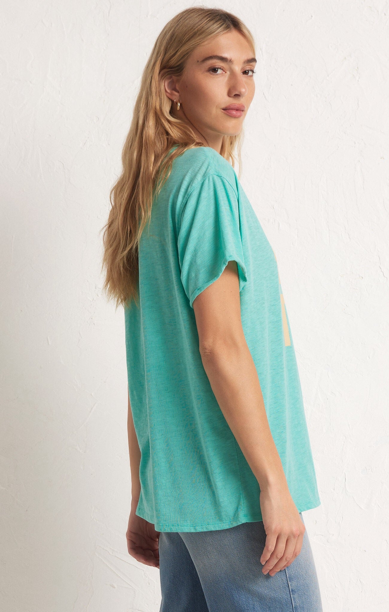 Z Supply Oversized Vacation Tee - CABANA GREEN