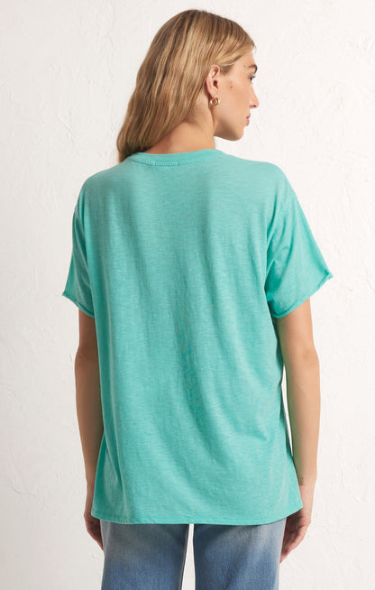 Z Supply Oversized Vacation Tee - CABANA GREEN