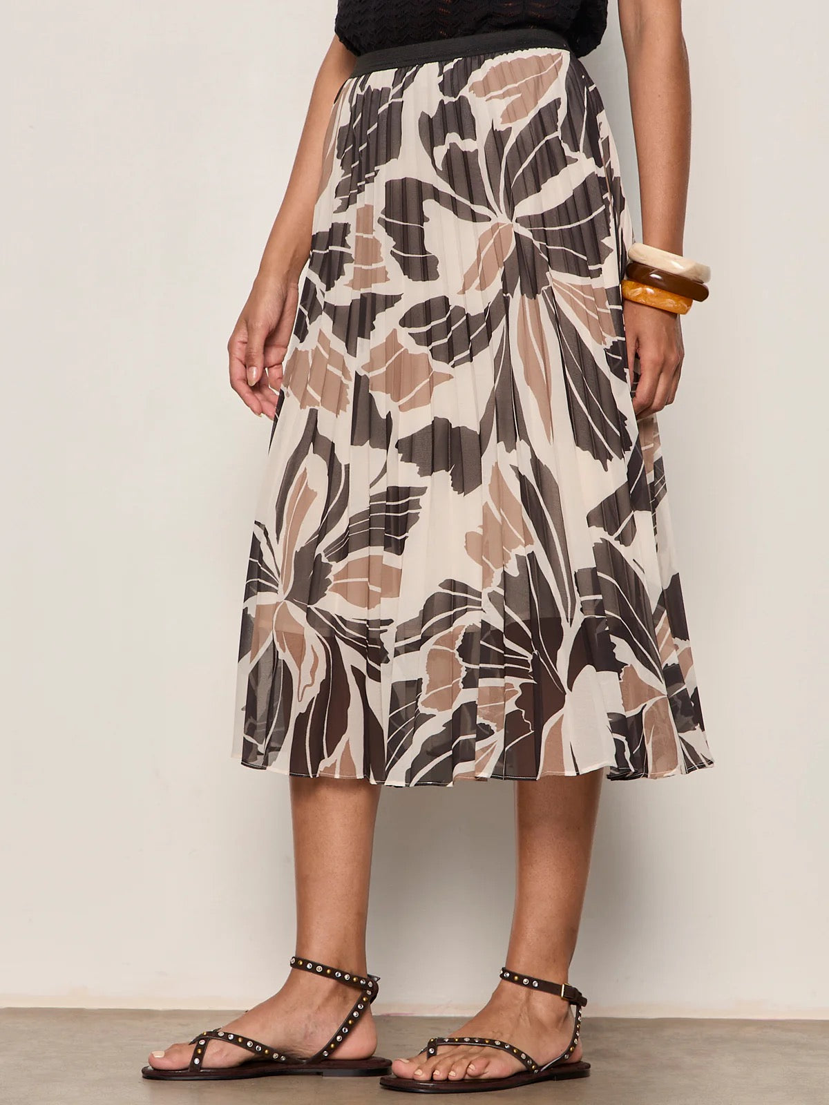 Sanctuary Nostalgia Pleated Midi Skirt - LOTUS