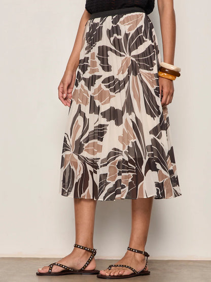 Sanctuary Nostalgia Pleated Midi Skirt - LOTUS