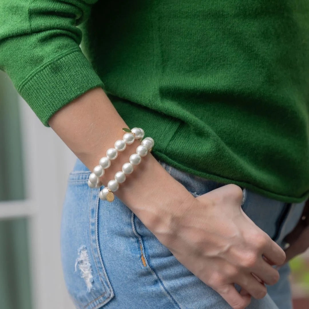 M Donohue Collection Olivia Cotton Pearl Bracelet