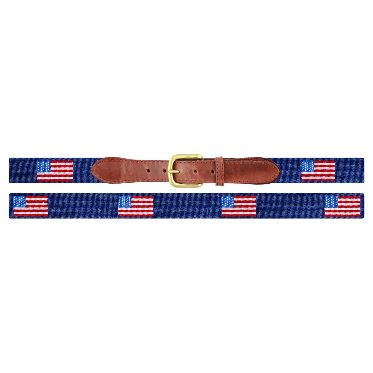 Smathers & Branson American Flag Belt - Navy