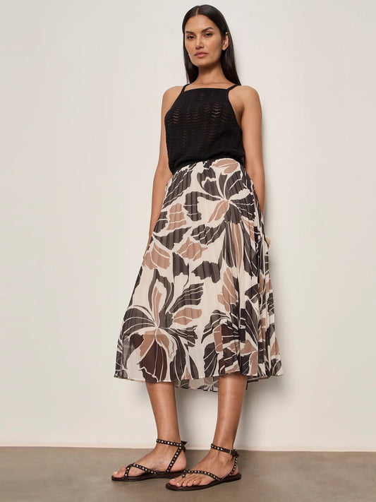 Sanctuary Nostalgia Pleated Midi Skirt - LOTUS