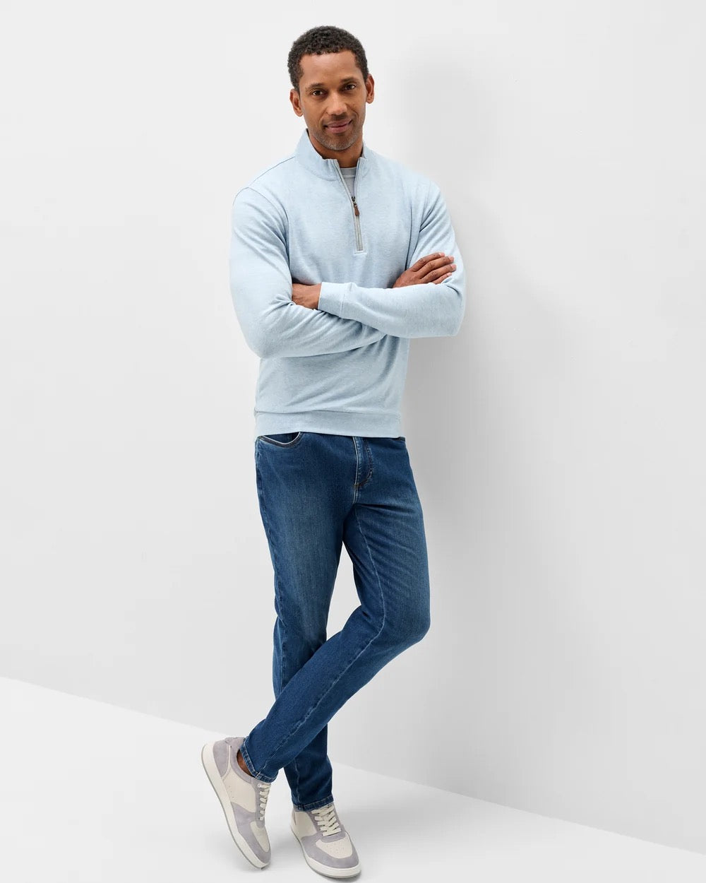 Johnnie-O Sully 1/4 Zip Pullover - BREEZE