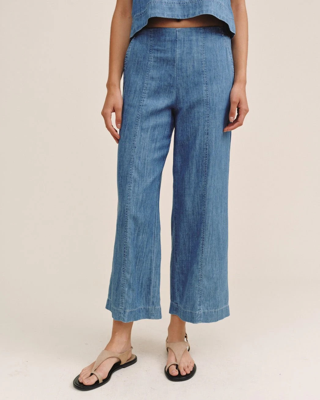 BDA Clean Waist Denim Pant ISLAND BLUE WASH