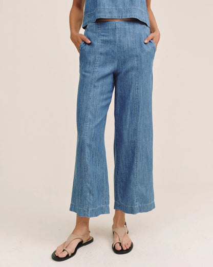 BDA Clean Waist Denim Pant ISLAND BLUE WASH