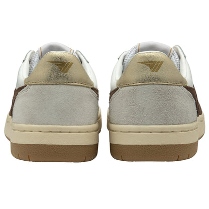 GOLA Hawk Sneakers - WHITE/BROWN/GOLD
