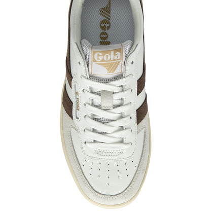 GOLA Hawk Sneakers - WHITE/BROWN/GOLD