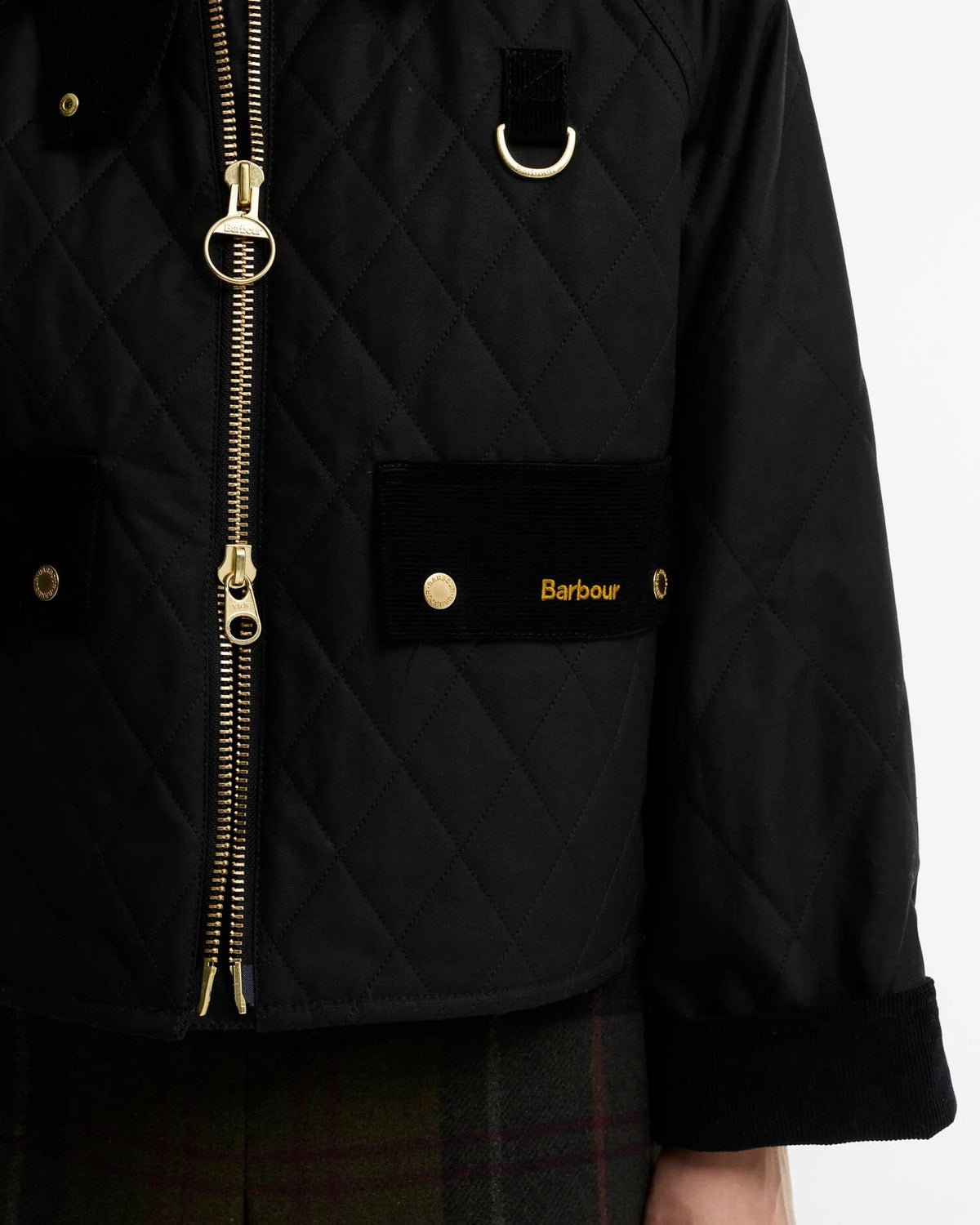 Barbour Icons Quilted Spey Wax Jacket - BLACK/CLASSIC