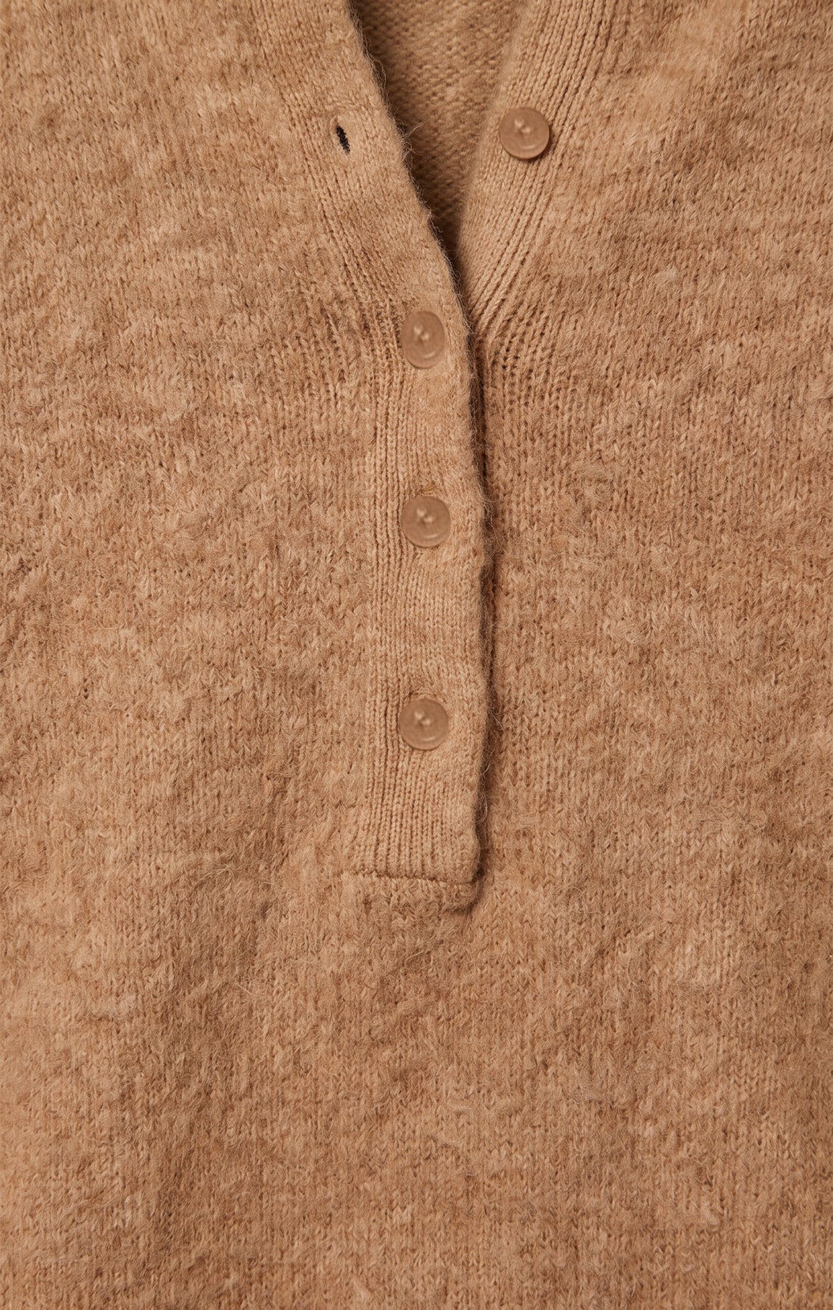 Z Supply Westmont Henley Sweater - GOLDEN CARAMEL