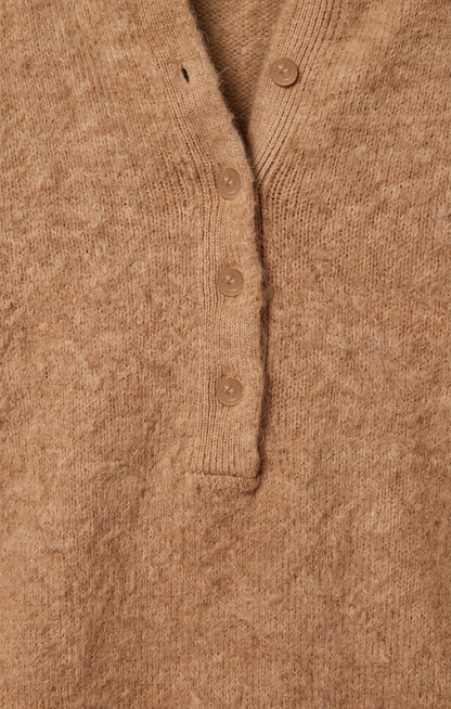Z Supply Westmont Henley Sweater - GOLDEN CARAMEL