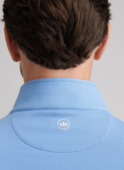 Peter Millar Perth Cross-Hatch Performance Quarter-Zip - EVENING TIDE