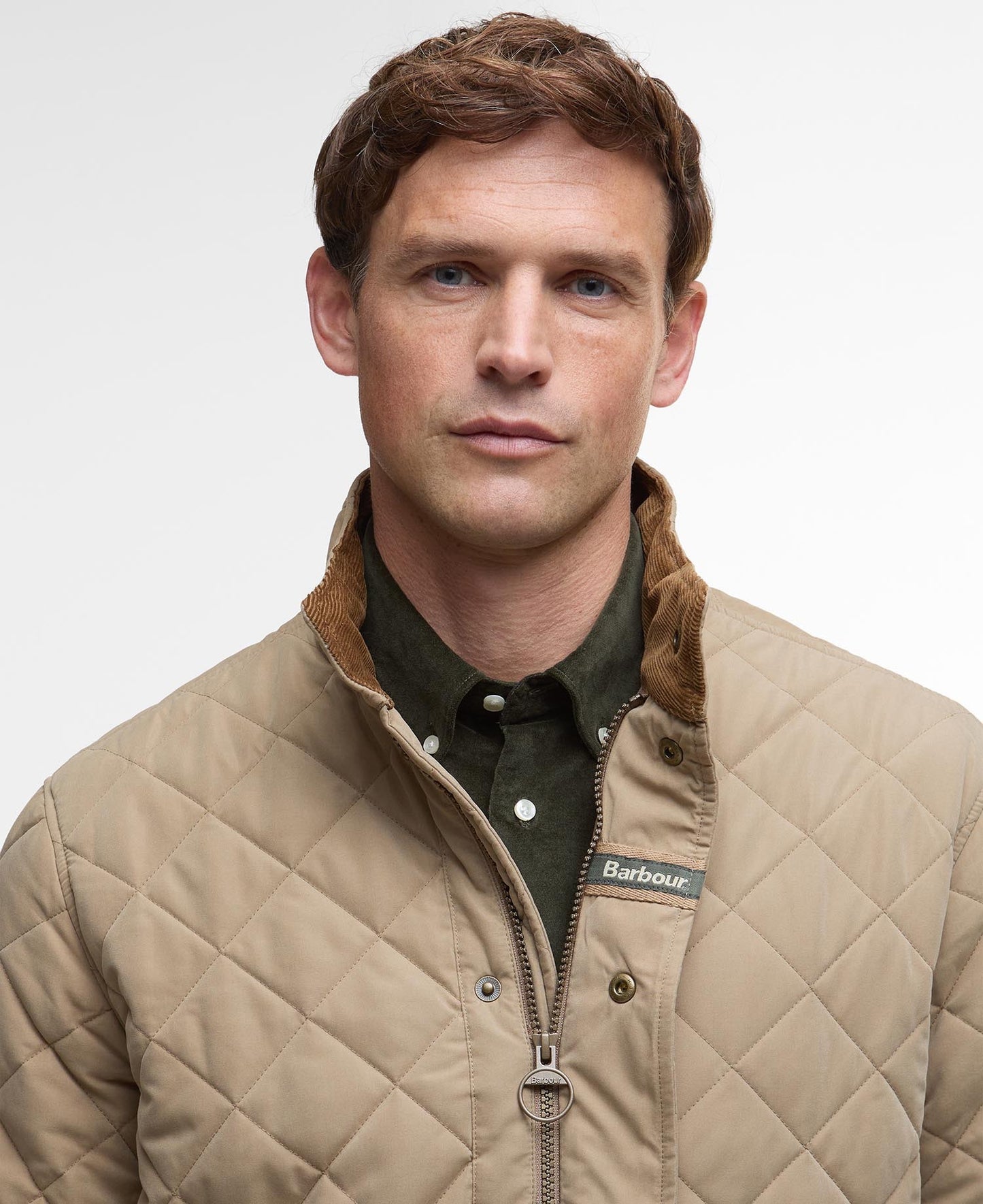 Barbour Shoveler Quilted Jacket - MILITARY BROWN