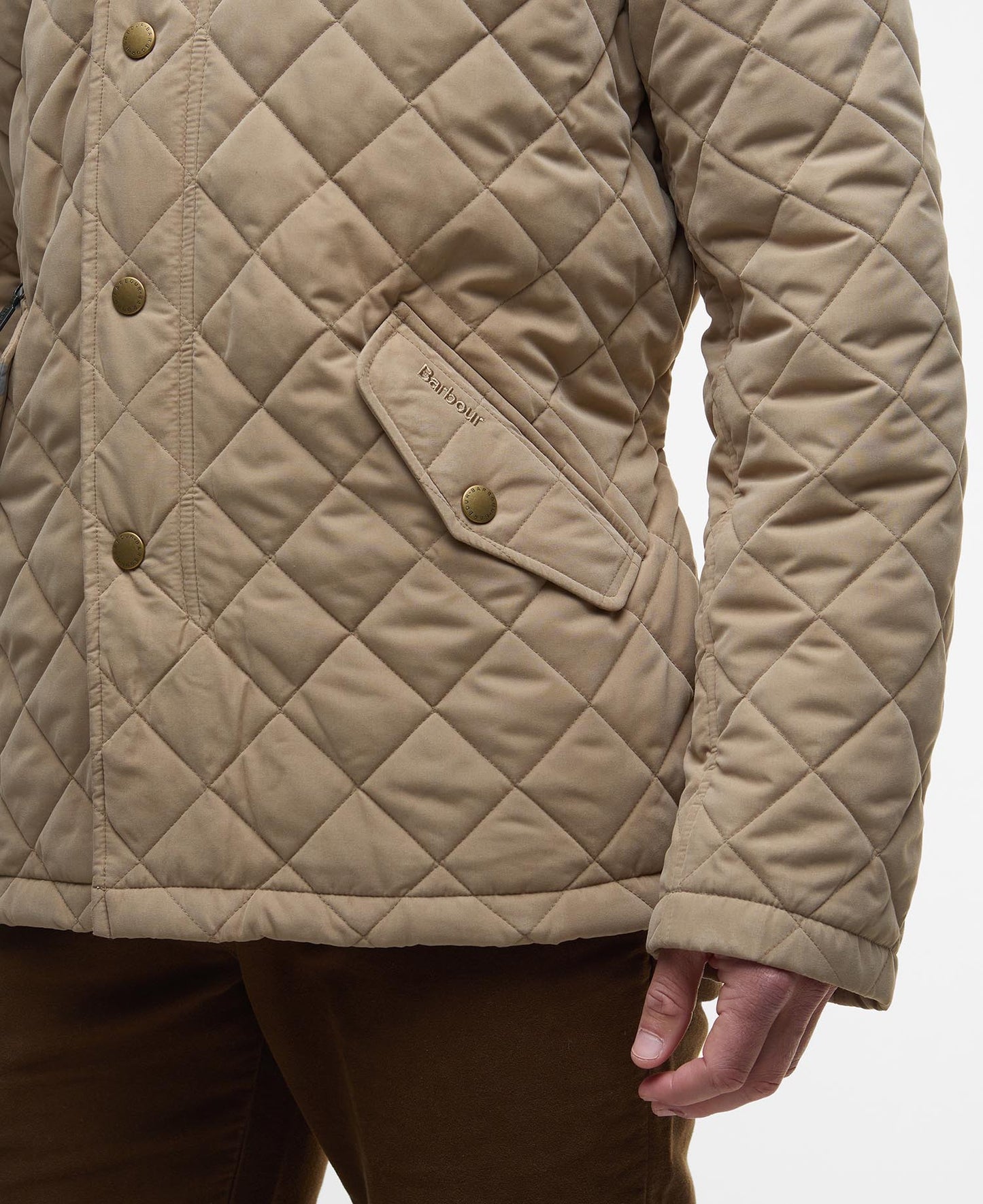 Barbour Shoveler Quilted Jacket - MILITARY BROWN