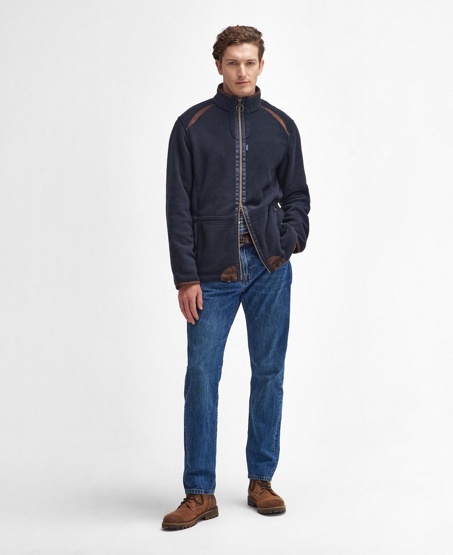 Barbour Langdale Fleece Jacket - NAVY