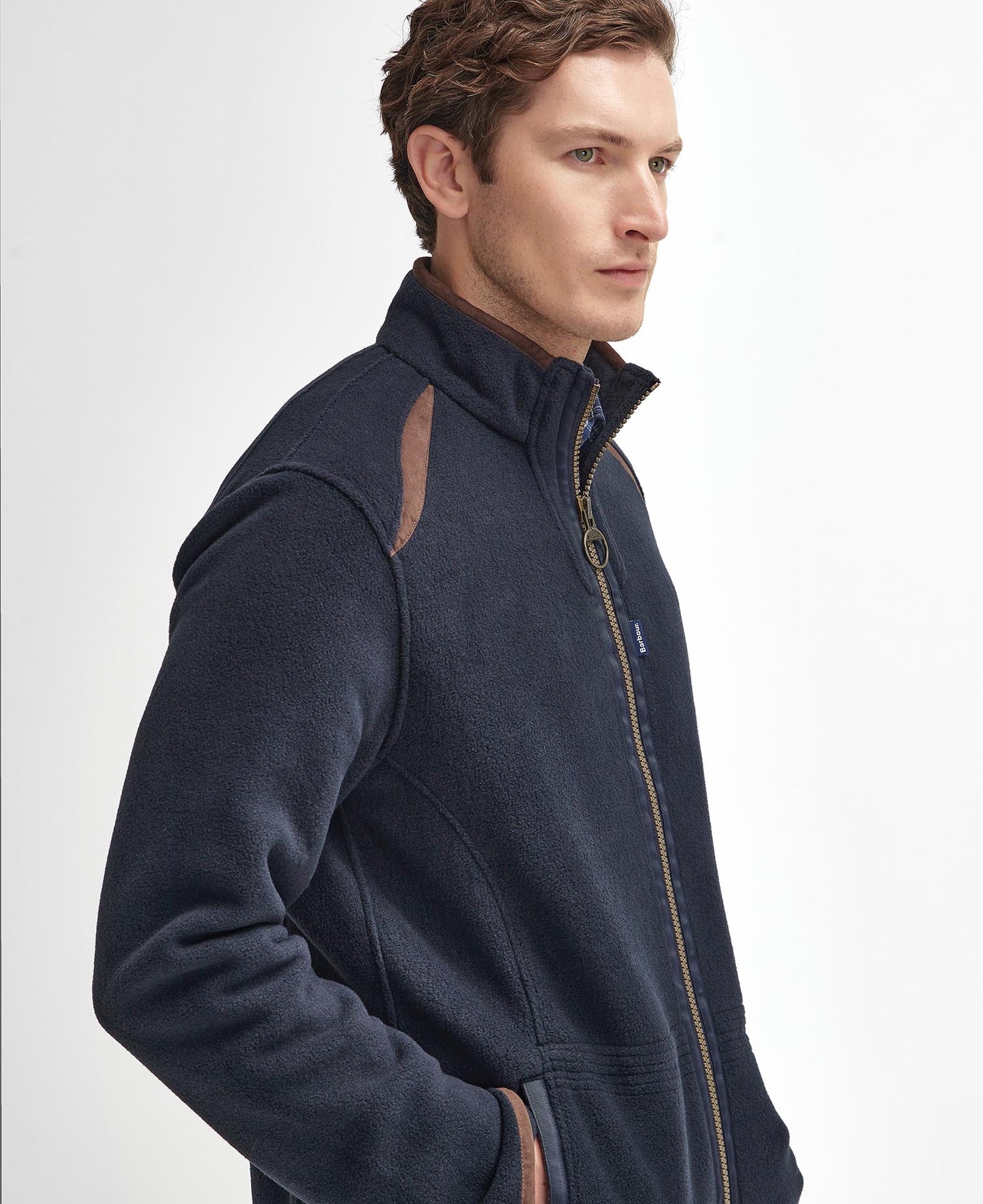 Barbour Langdale Fleece Jacket - NAVY