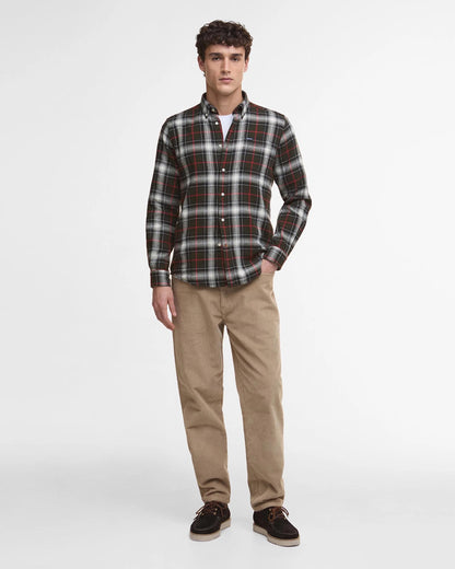 Barbour Whernside Tailored Long-Sleeved Shirt - OLIVE