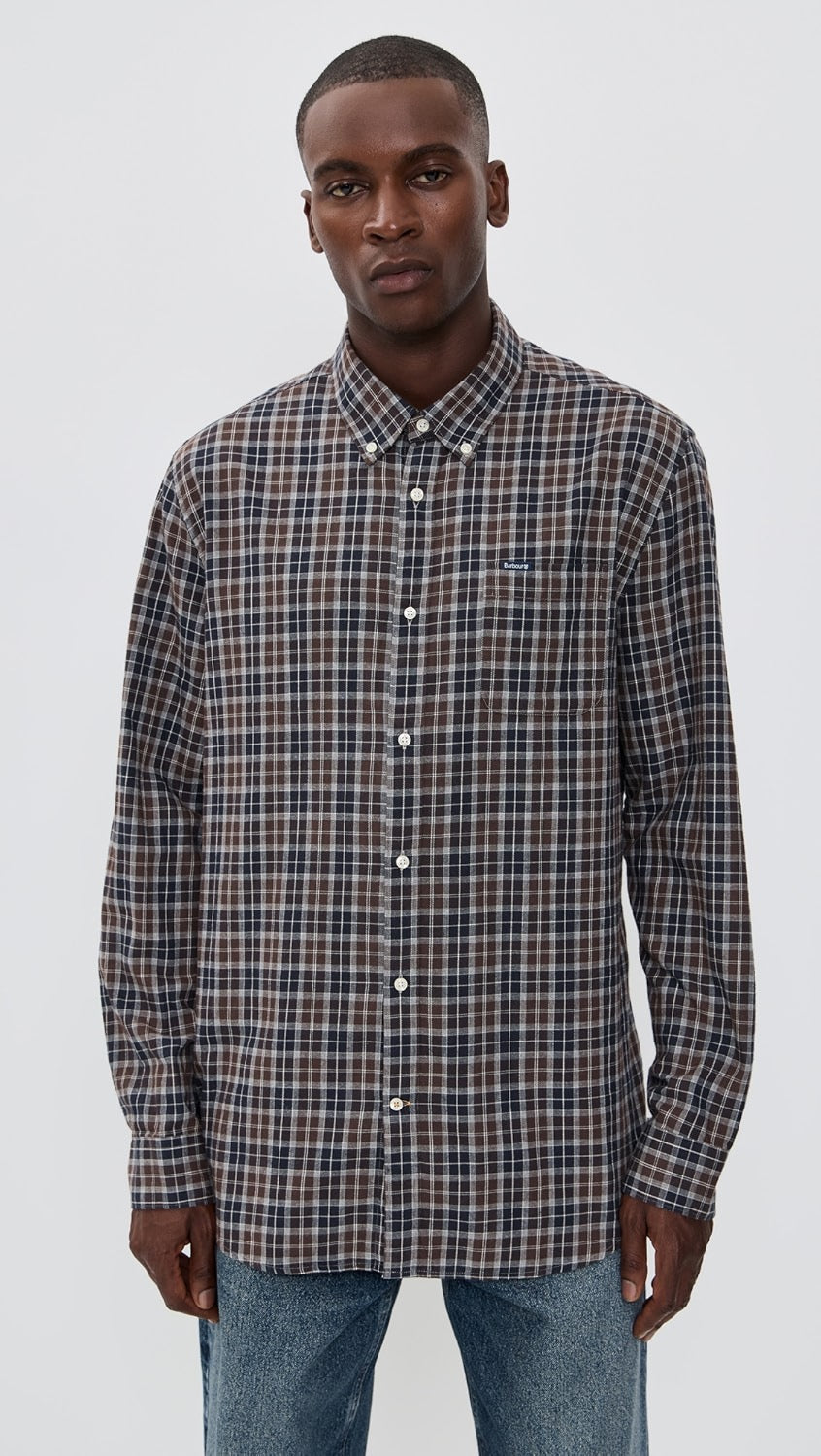 Barbour Lanark Tartan Tailored Shirt - MIDNIGHT OAK TARTAN