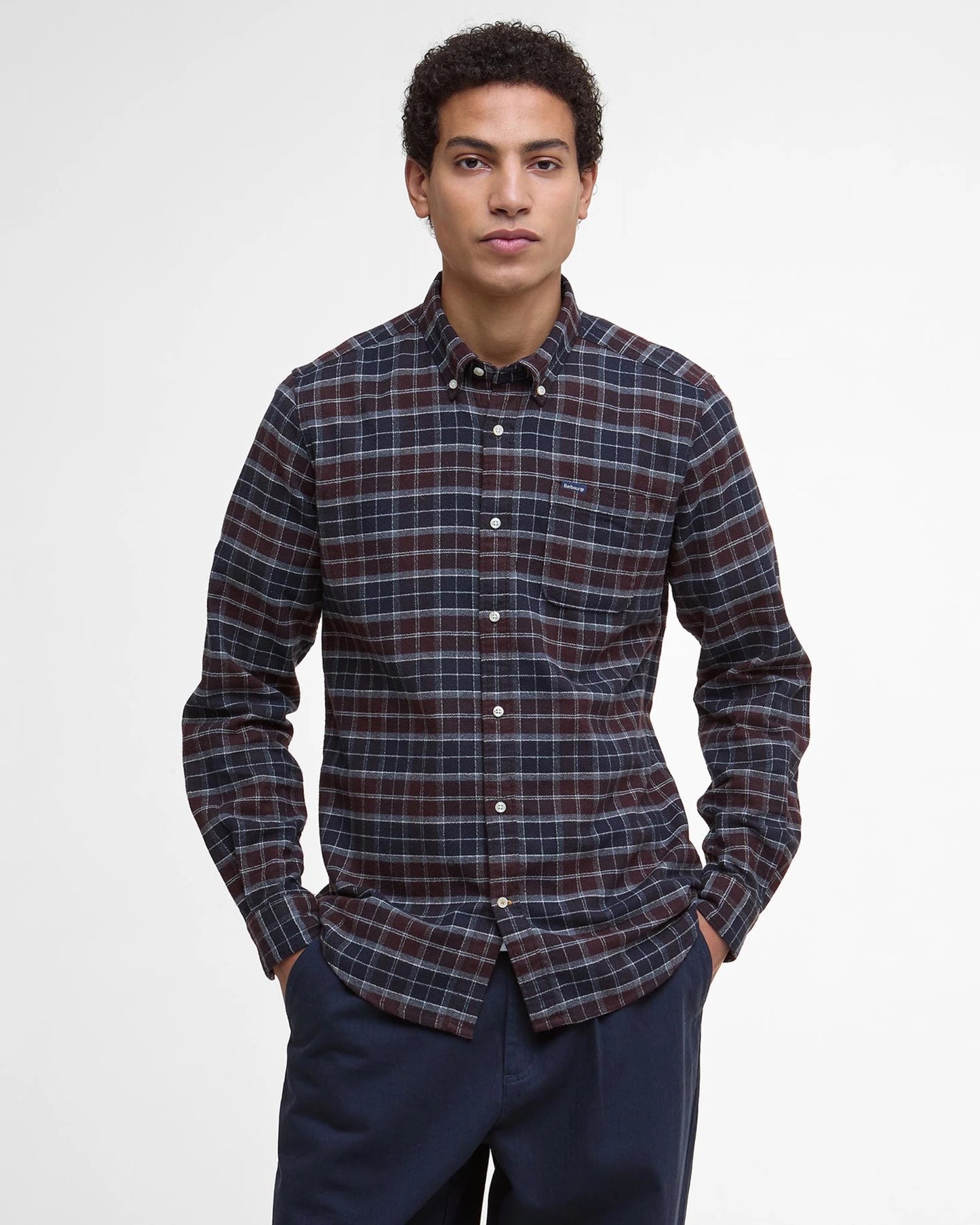 Barbour Haddington Tailored Tartan Shirt - MIDNIGHT OAK TARTAN