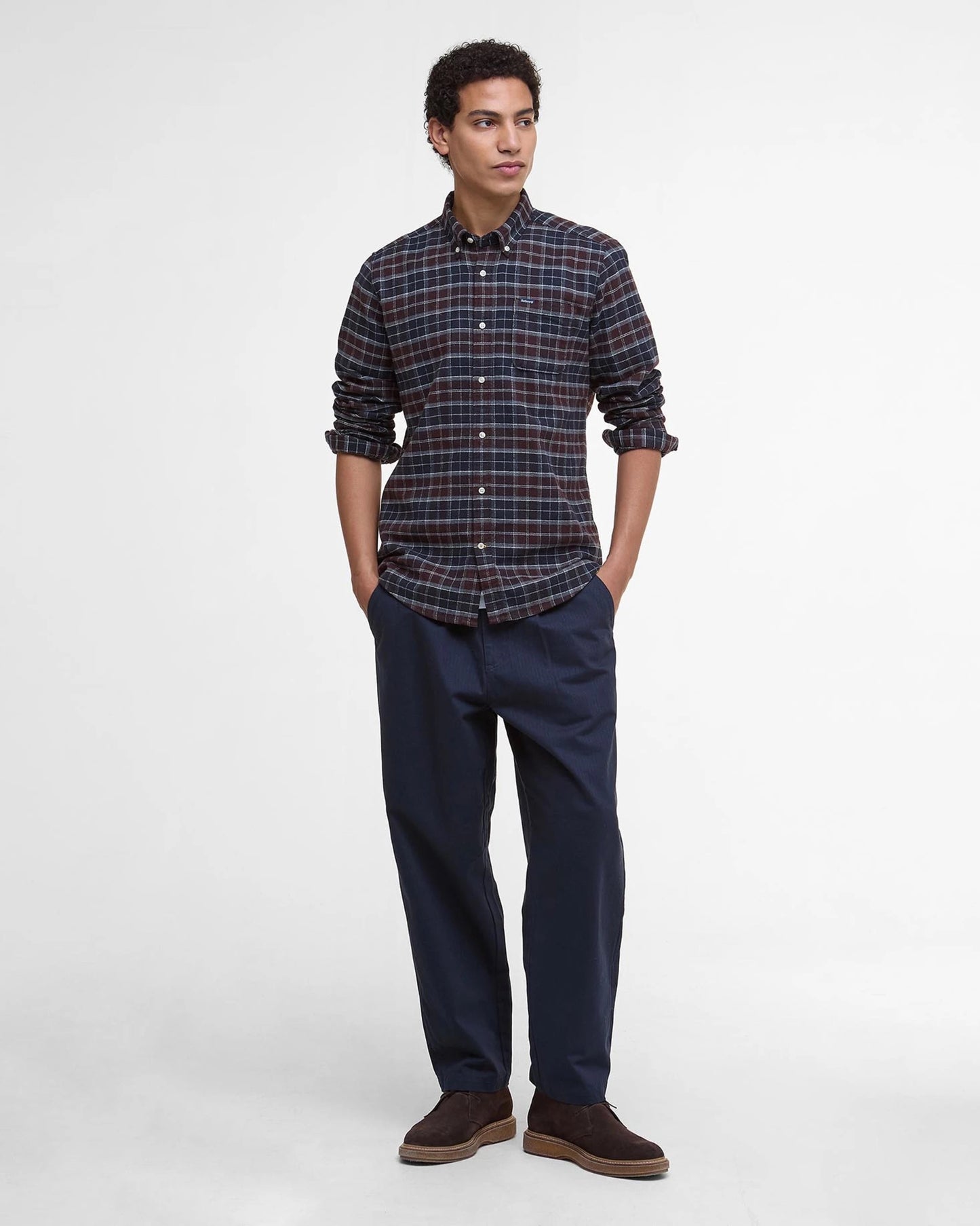 Barbour Haddington Tailored Tartan Shirt - MIDNIGHT OAK TARTAN